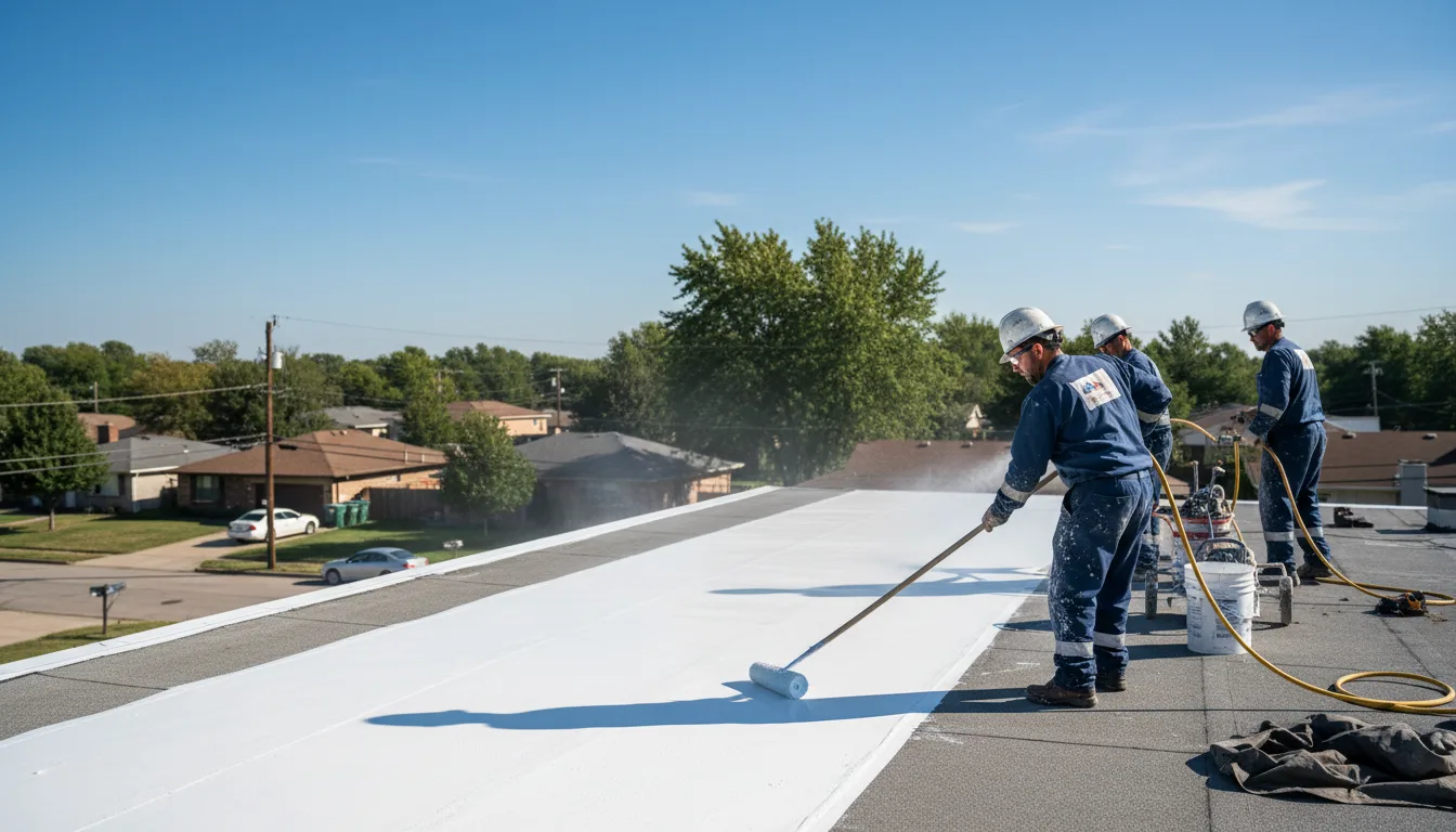 Commercial roof coating in Saint Paris, OH near me